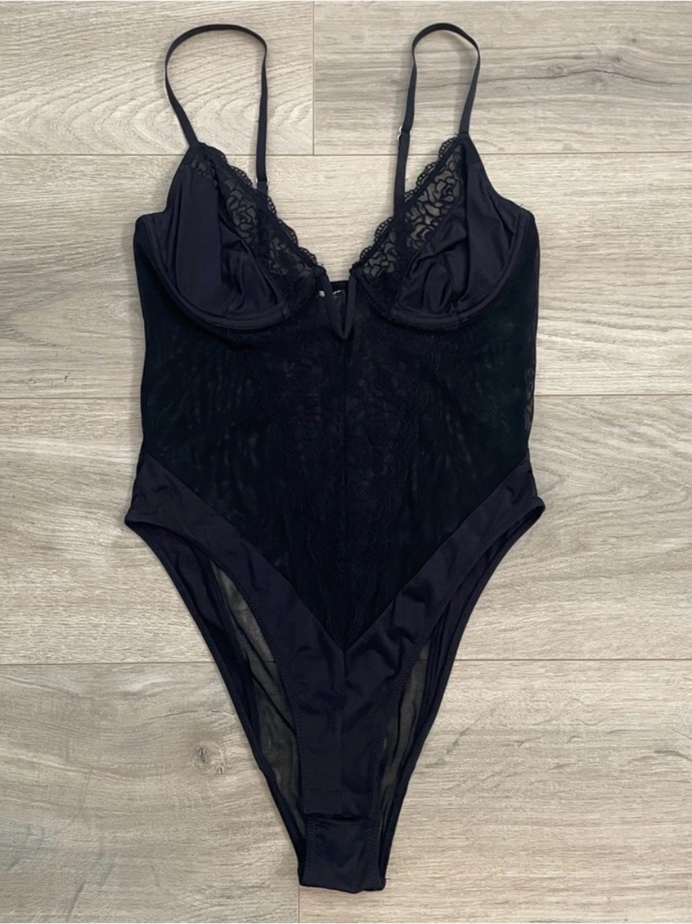 Urban Outfitters Black Lace Bodysuit